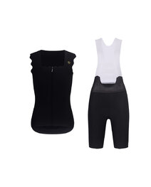 RIVANELLE sleeveless jersey and short pants - SCALLESSA - black